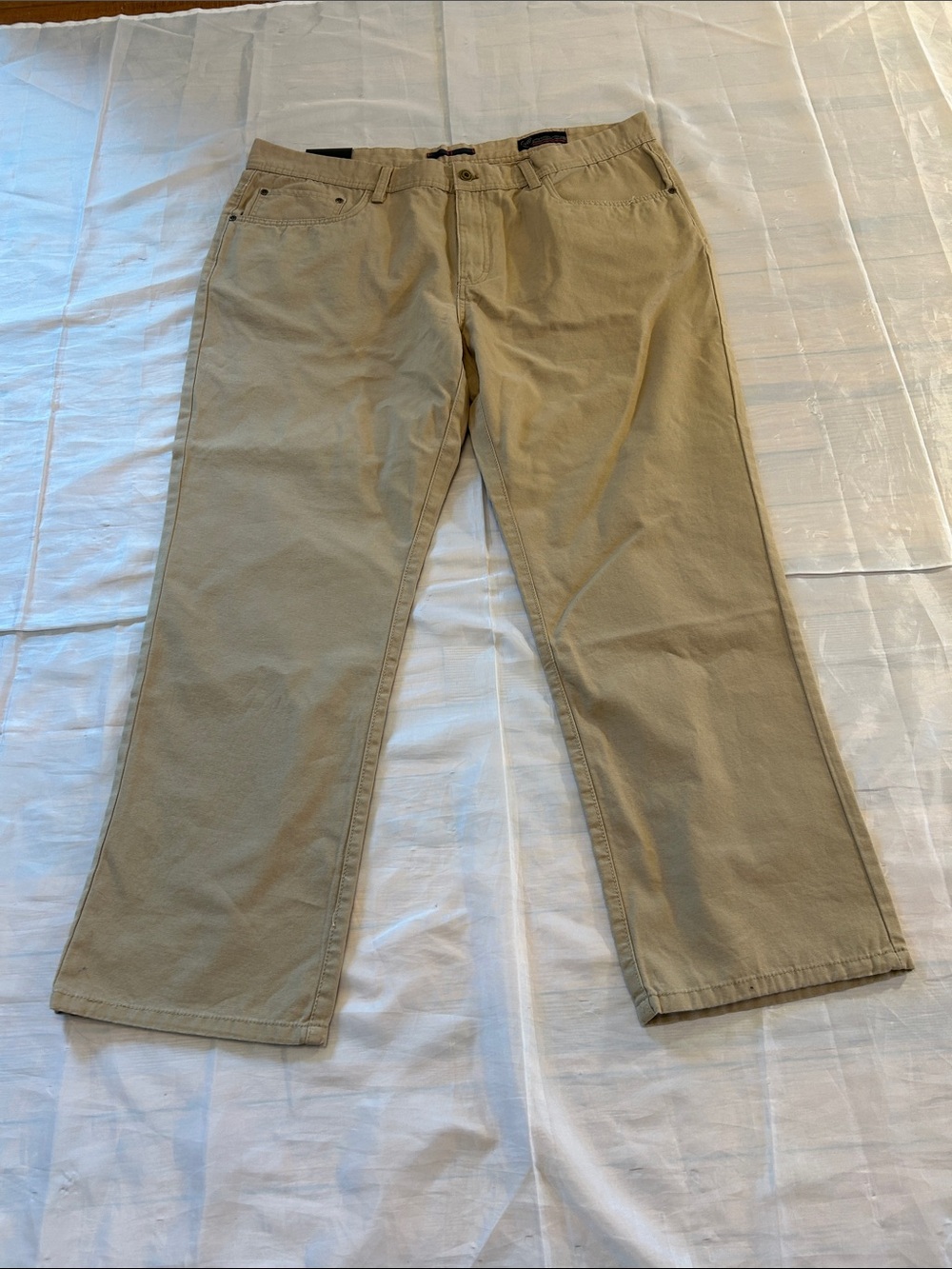 Weatherproof Classic Khaki Straight-Leg Chinos